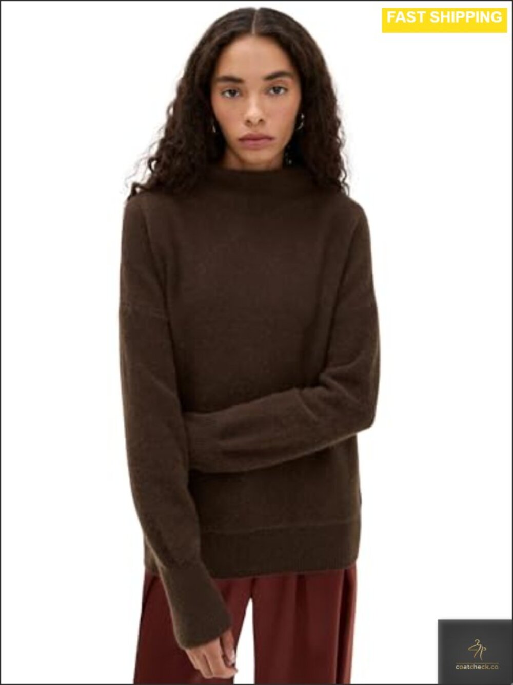 Boiled Funnel Neck Pullover Sweater